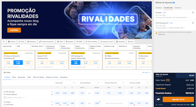 Apostas ganhas